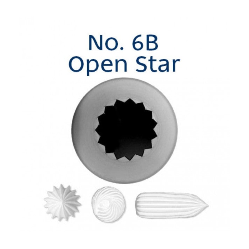 No. 6B Open Star Medium/Large Icing Tip
