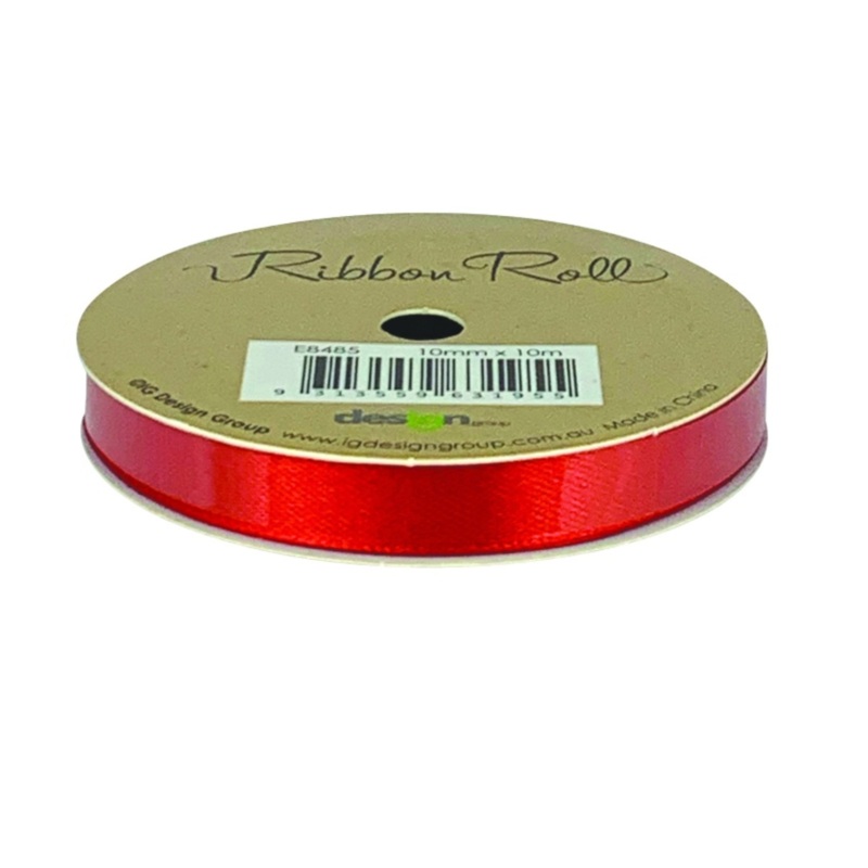 Ribbon Roll 10mm x 10m - Red