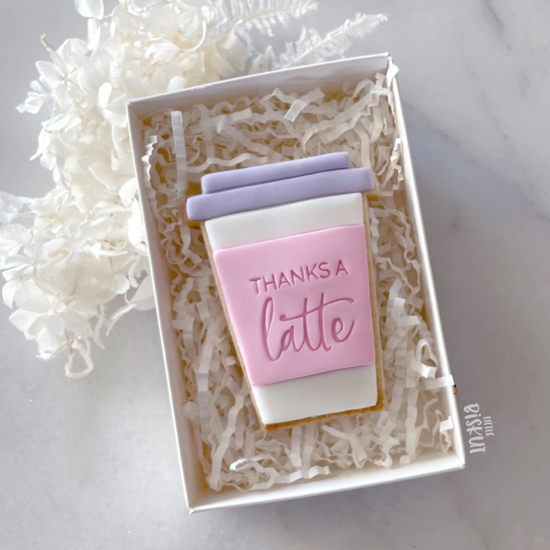 'Thanks A Latte' Coffee Cup Cutter & Embosser Set (Little Biskut)