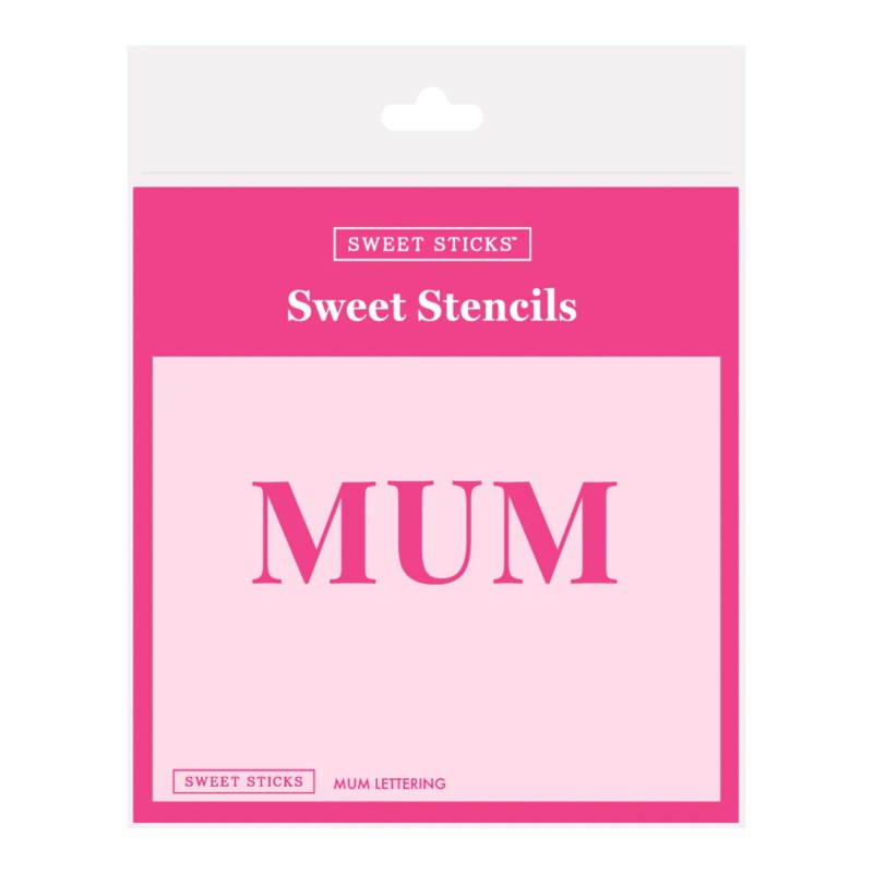 'MUM' Lettering - Sweet Sticks Stencil