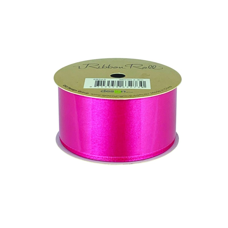 Ribbon Roll 38mm x 4m - Hot Pink