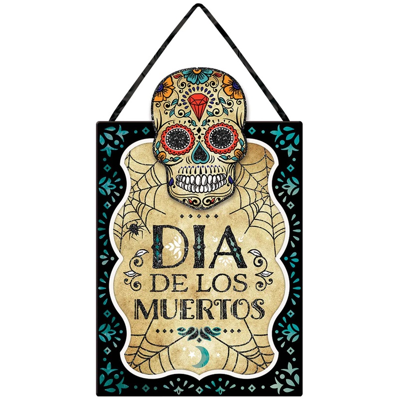 Sugar Skull Hanging Sign