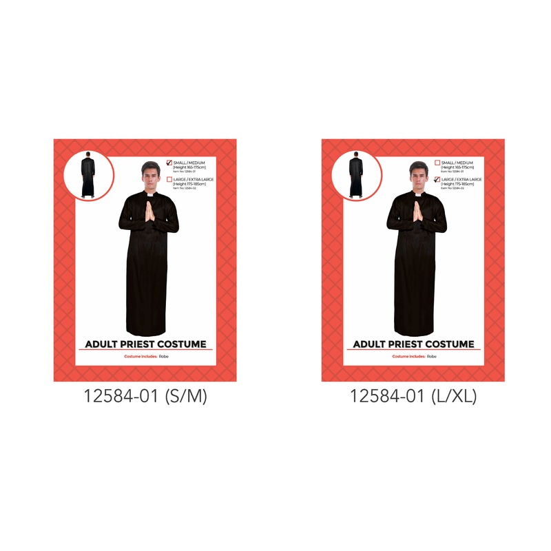Adult Priest Costume (S/M)