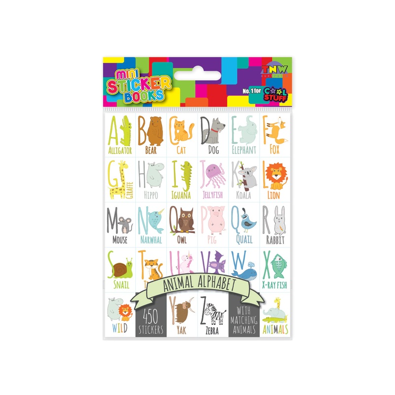 MINI STICKER BOOKS - ANIMAL ALPHABET