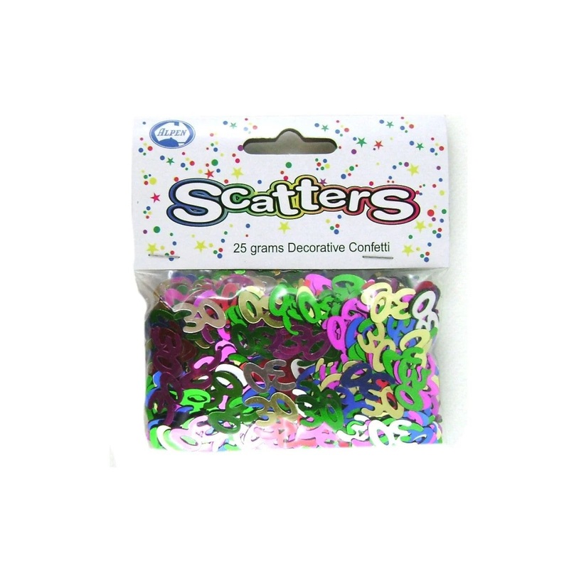 MULTICOLOUR CONFETTI TABLE SCATTERS 30s