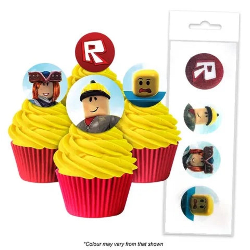 Roblox Cupcake Wafer Toppers 16pcs