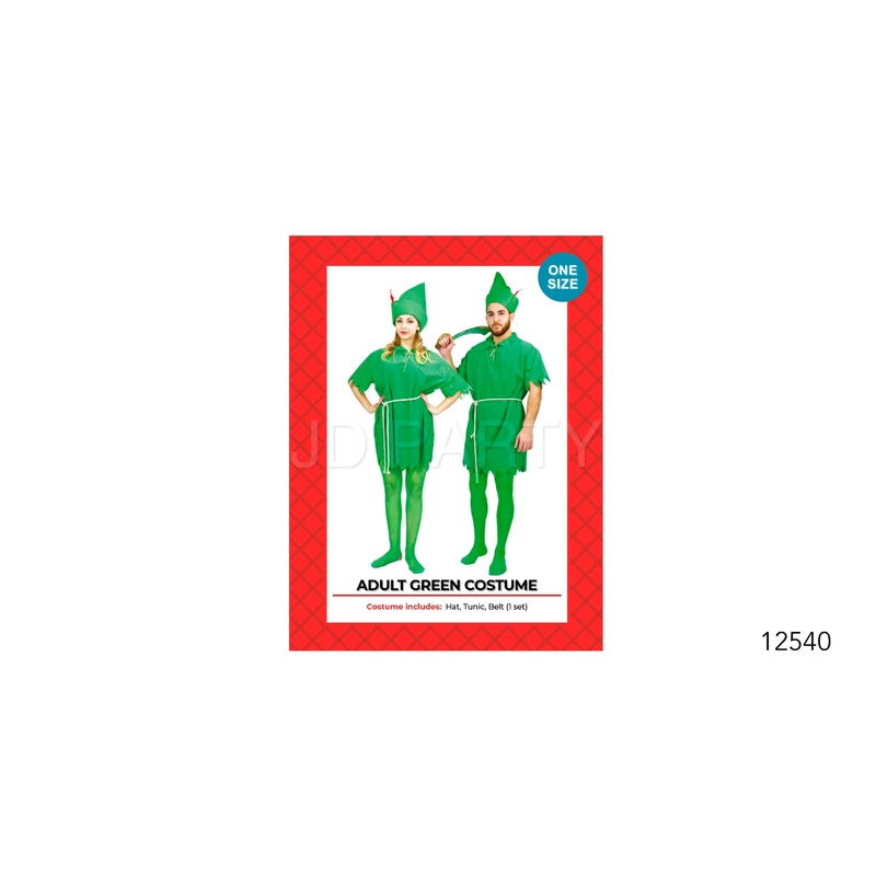 Adult Green Costume Unisex