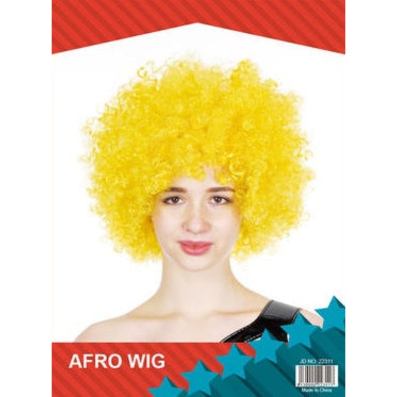 Afro Wig Yellow