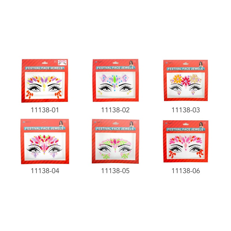 Neon Festival Face Jewels