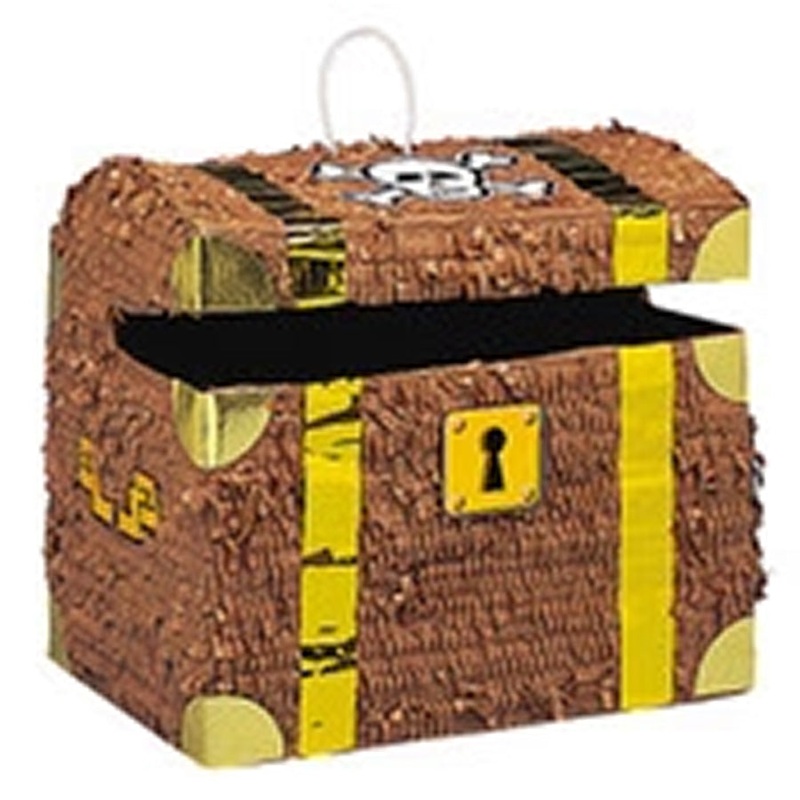 PINATA TREASURE CHEST 25.5CM H X 31.3CM W X 23.3CM D
