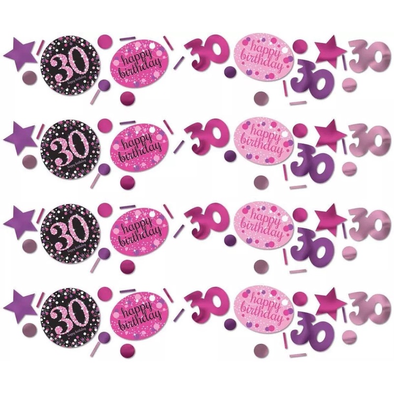 PINK SPARKLING 30TH CONFETTI