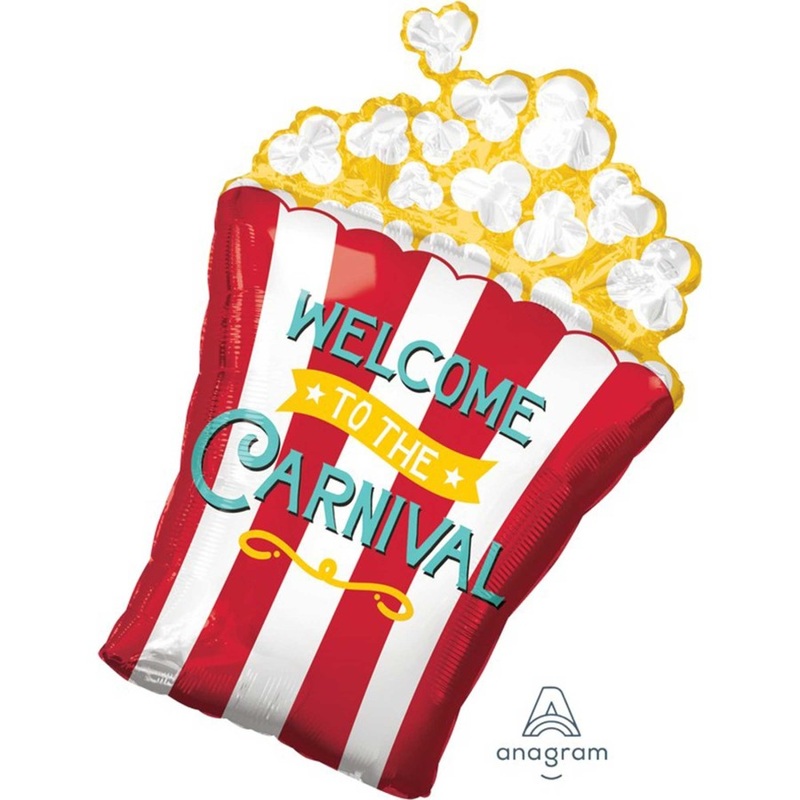 Welcome to the Carnival Popcorn Foil Super Shape