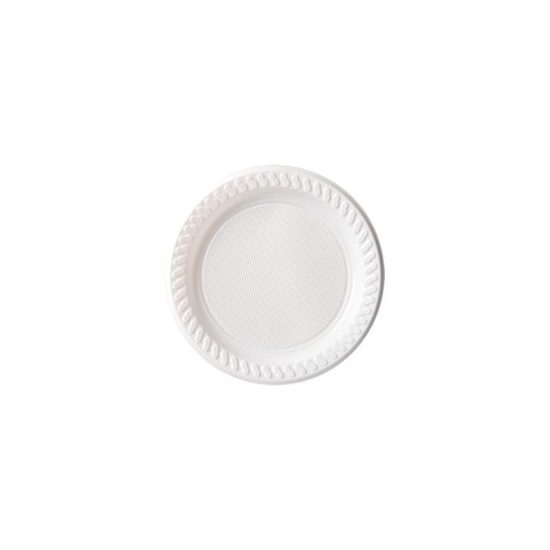 180mm Reusable Snack Plate White Pk25