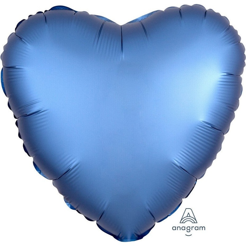 45cm Standard HX Satin Luxe Azure Heart S18
