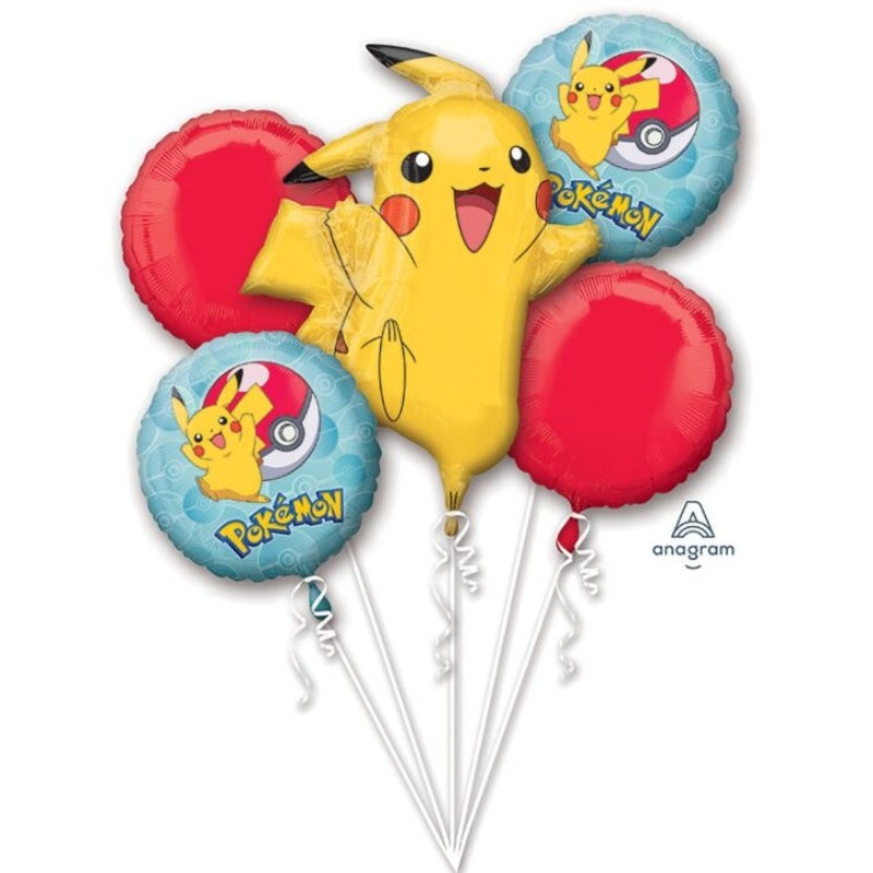 PokeMon SuperShape Foil Balloons Bouquets