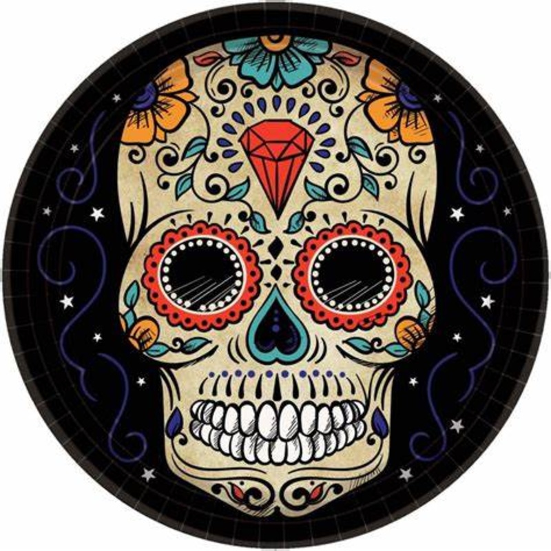 Sugar Skull 10in/26cm Plate