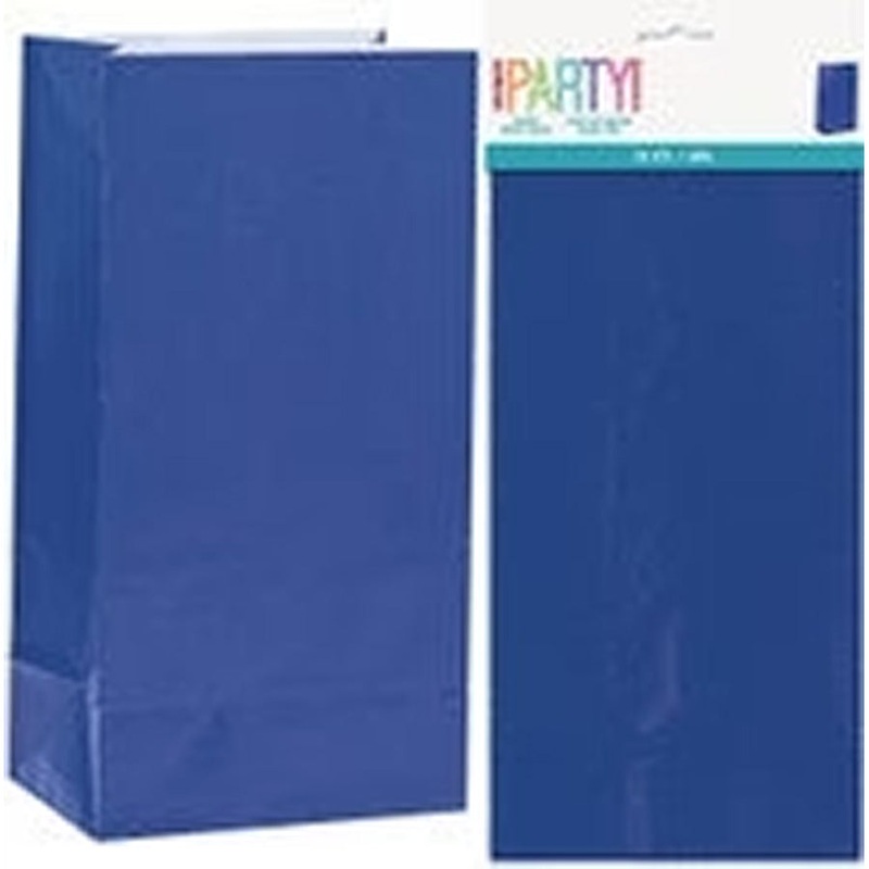 12 PAPER BAGS - ROYAL BLUE