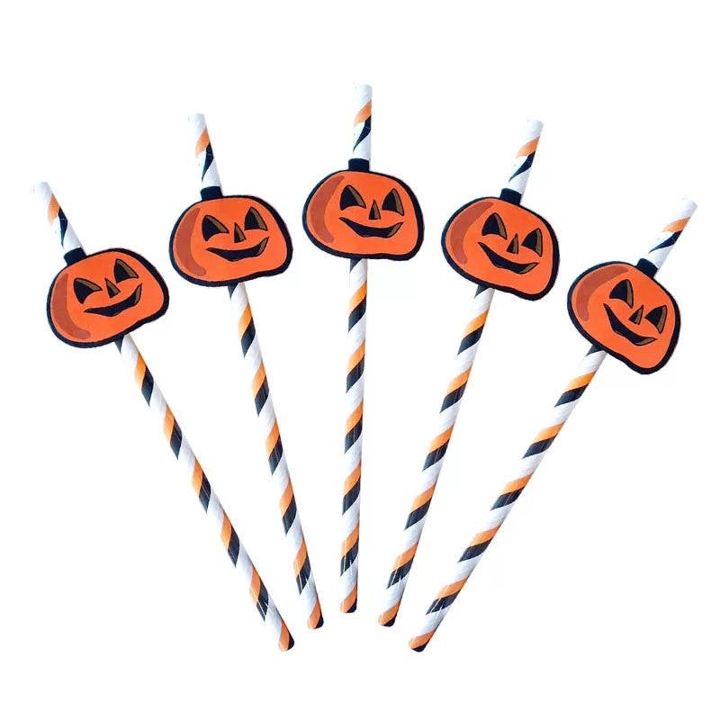 5pcs Halloween straws