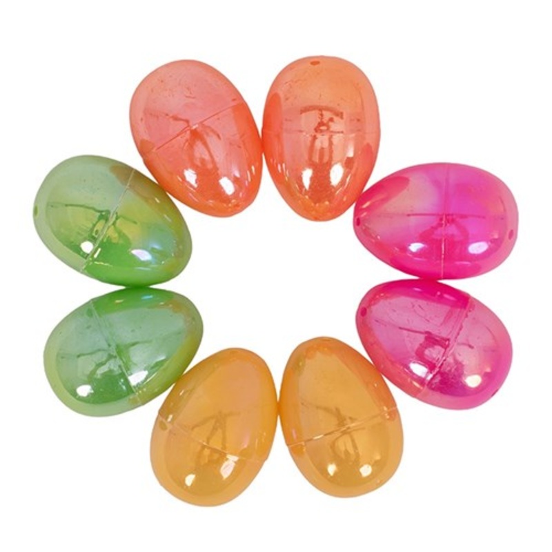 8PK Irid Fillable Egg 4.5cm