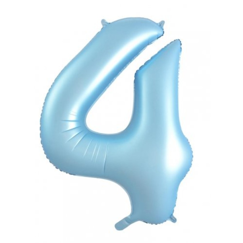 Pastel Blue 4 Foil Balloon 86cm