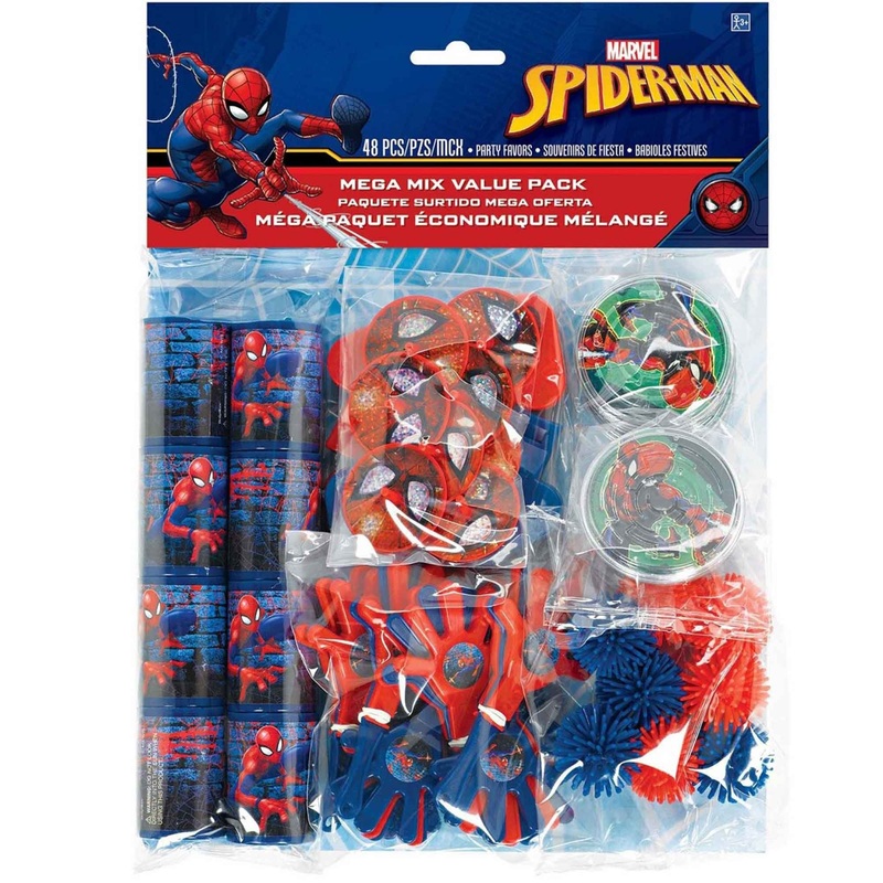 Spider-Man Webbed Wonder Mega Mix Favors Value Pack 48