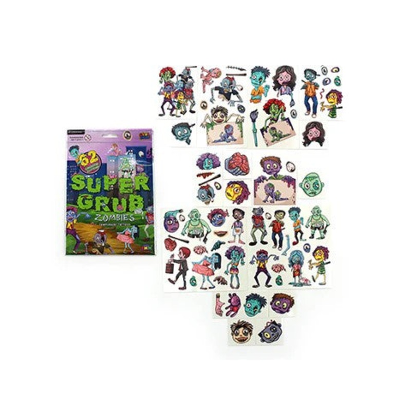 TATTOOS - SUPER GRUB ZOMBIE DESIGNS FOIL PACK