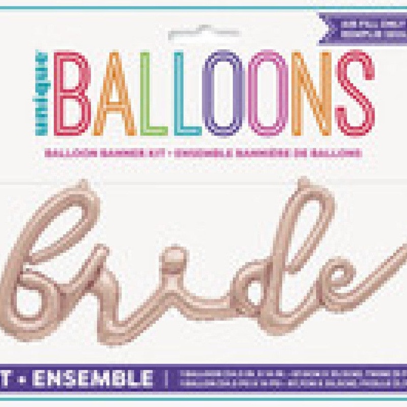 14" RS GLD BRIDE BLLN BNNR KIT
