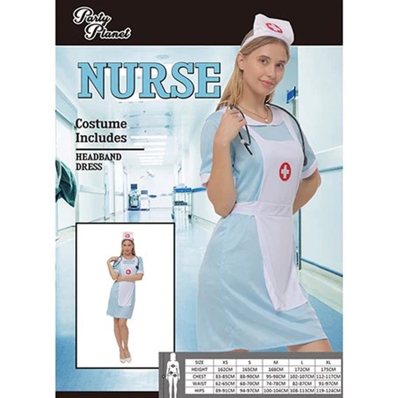 NURSE SIZE M INCLUDING HEADBAND, DRESS