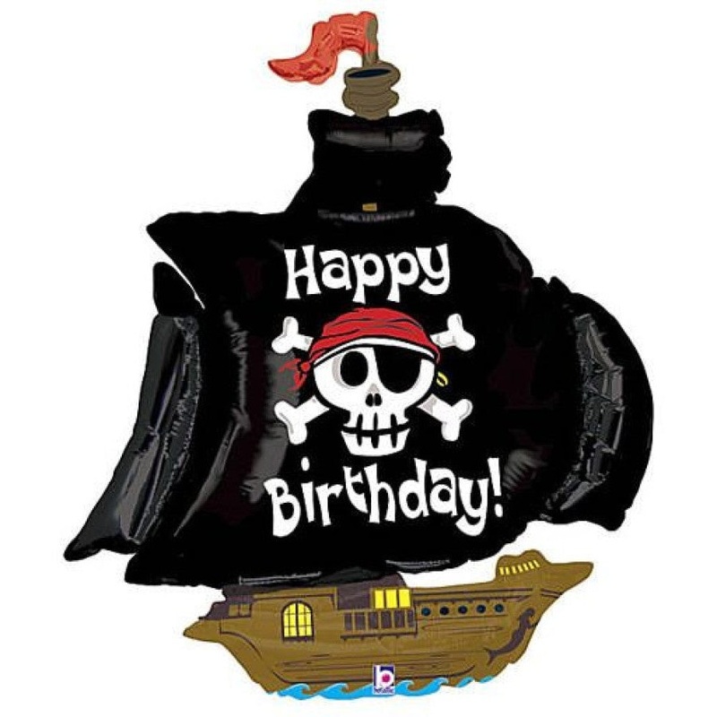 Pirate Ship Bday Foil 46/117cm Shape