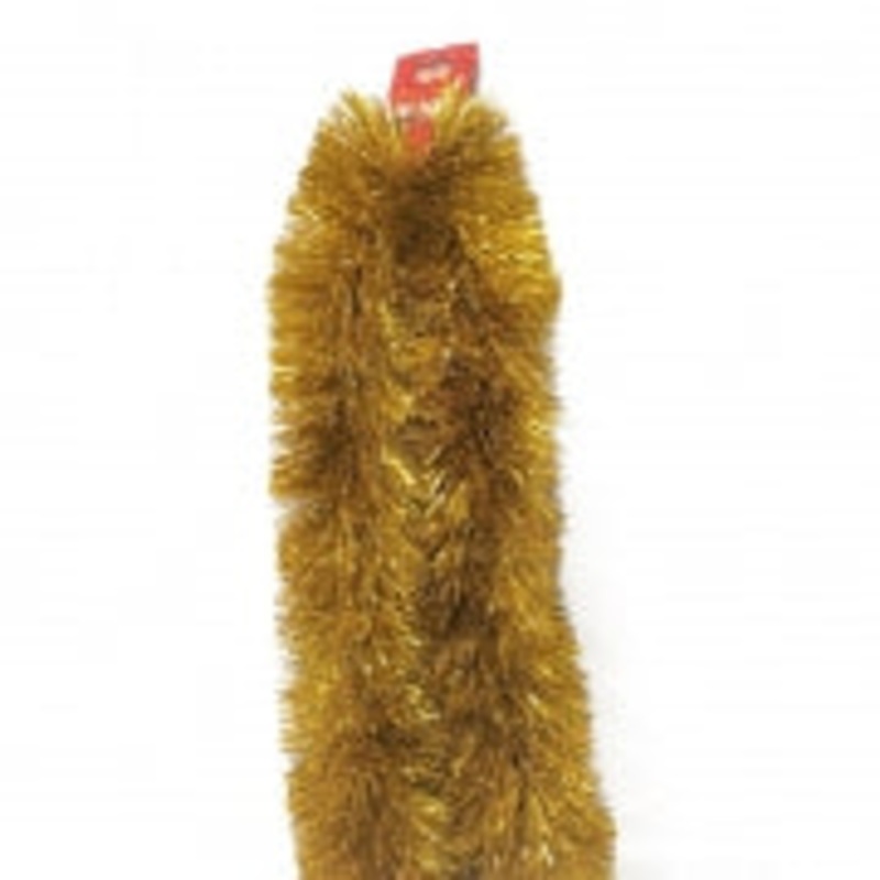 XMAS TINSELS 11CM 2M EXTRA DENSE GOLD