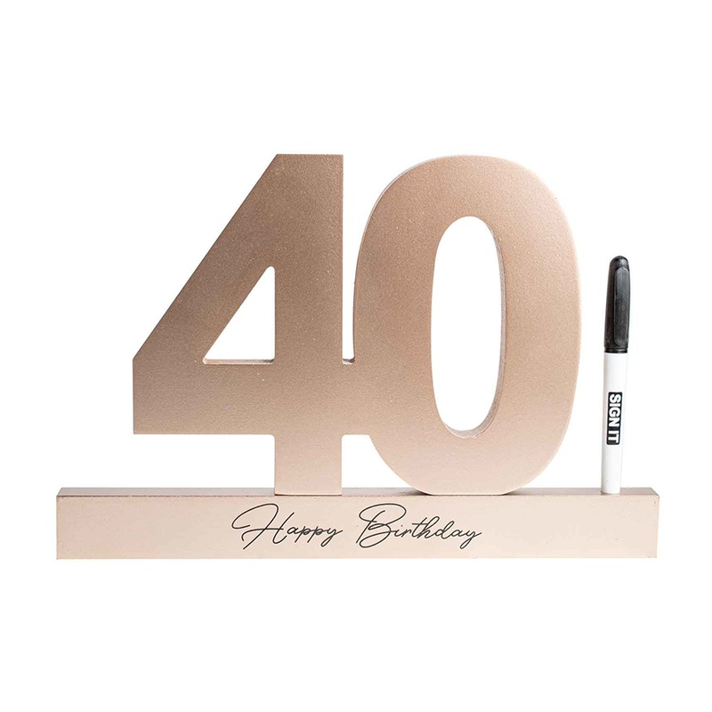 40 ROSE GOLD SIGNATURE BLOCK