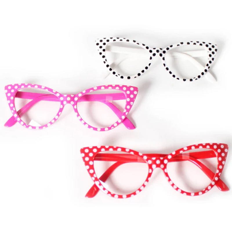 Party Glasses 50's Polka Dot