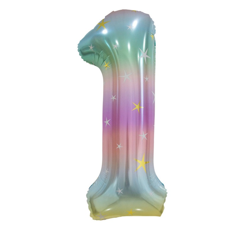 Pastel Rainbow Foil 1 Balloon