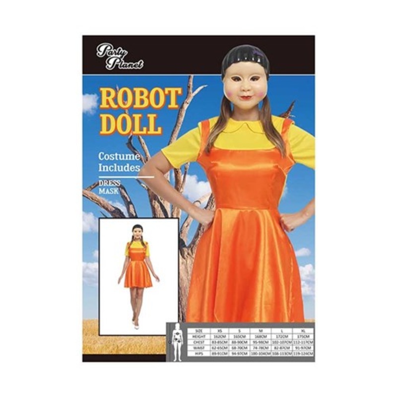 *ROBOT DOLL COSTUME SIZE M