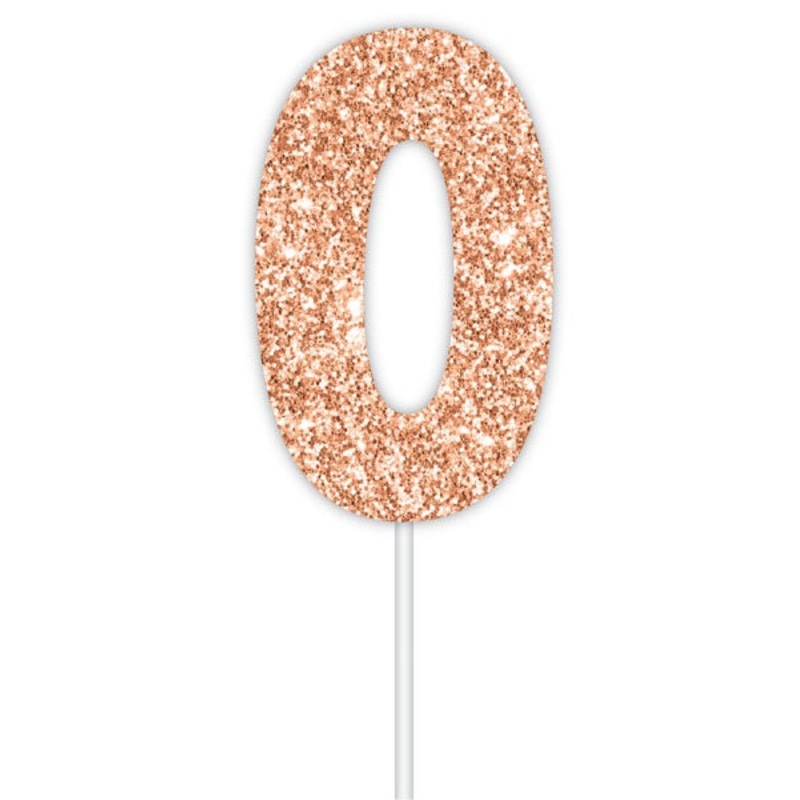 Rose Gold Cake Topper 0