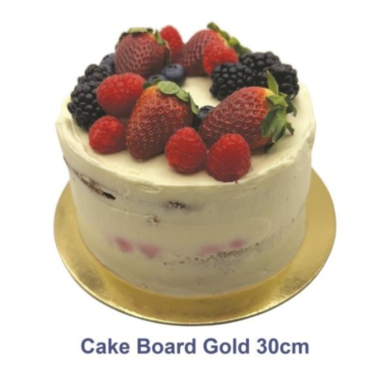Round Gold Cake Board 30 cm
