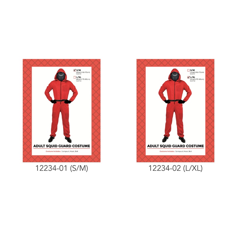 Adult Squid Guard Costume Circle L/XL