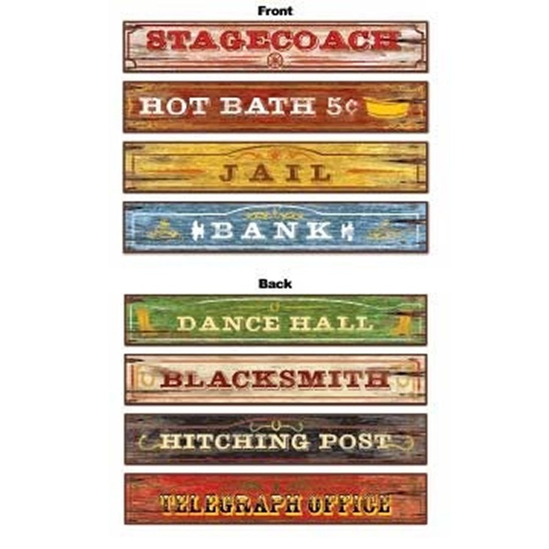Western Signs Cutouts PK4