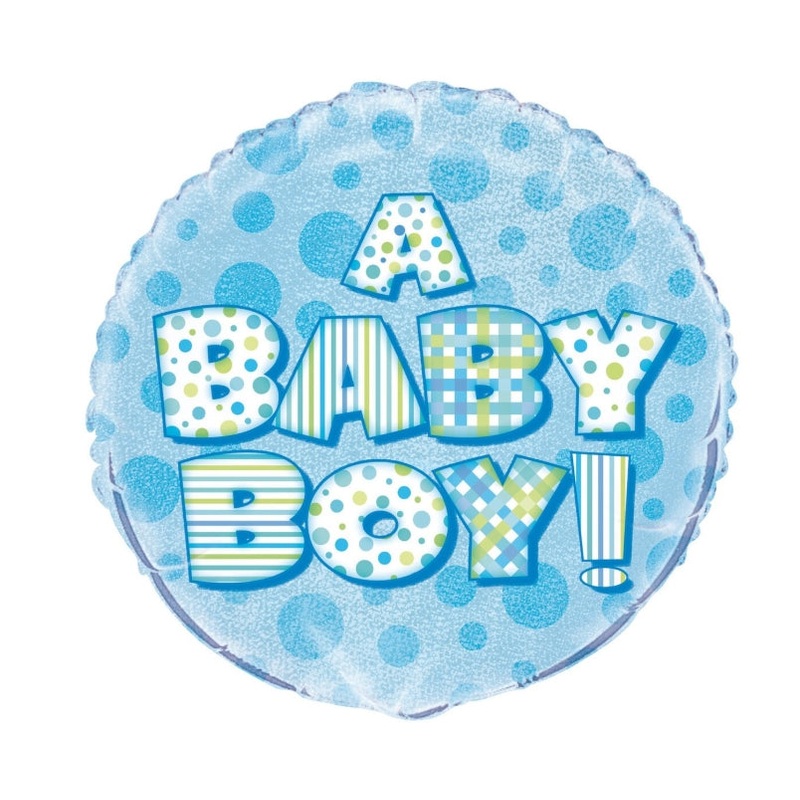 45cm Baby Boy Foil