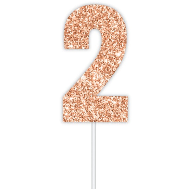 Rose Gold Cake Topper 2