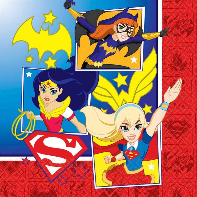 SUPERHERO GIRLS LUNCH NAPKINS