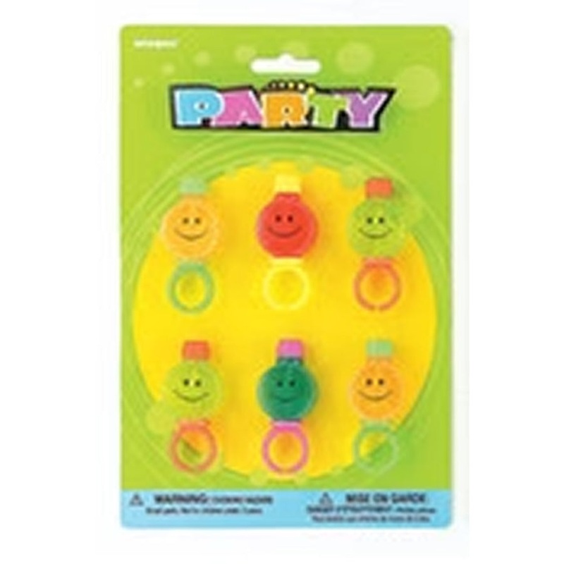 6 BUBBLE SMILE RINGS
