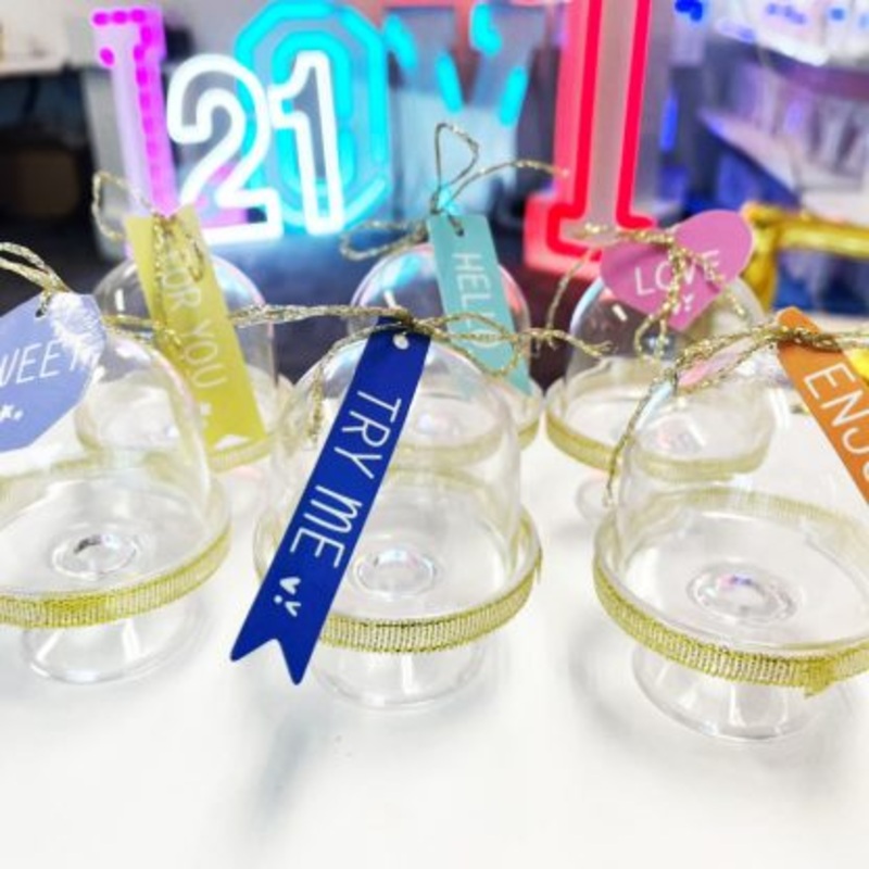 6pk Dessert Cup with tag