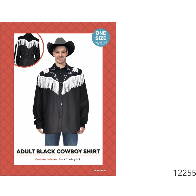 Adult Black Cowboy top