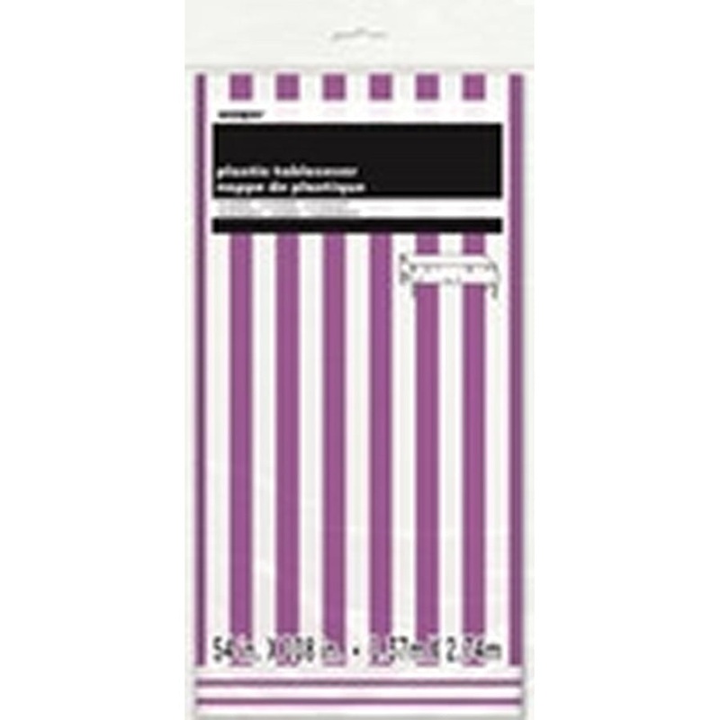 STRIPES TABLECOVER - P/PURPLE