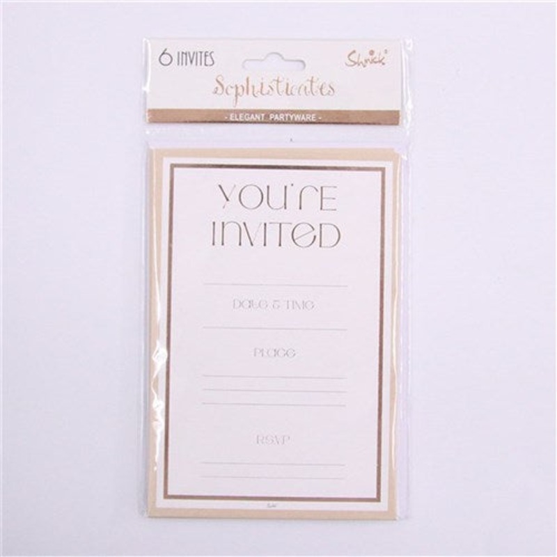 YOU/RE INVITED - PK6ROSE GOLD