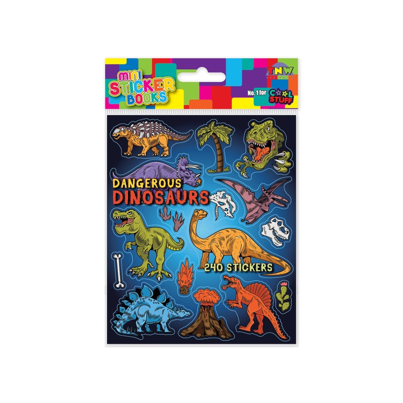 MINI STICKER BOOKS - DANGEROUS DINOSAURS