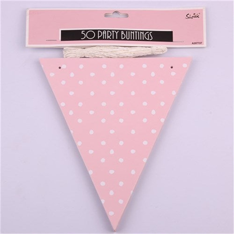 PARTY BUNGING DOTTY PINK (50)