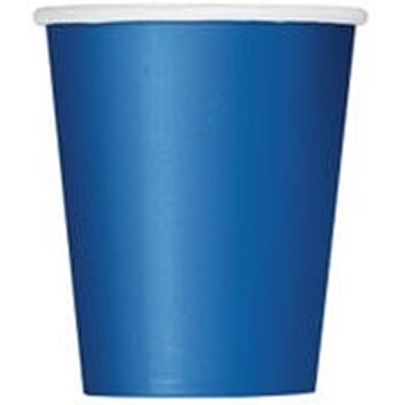 Royal Blue 14 x 270ml (9oz) Paper Cups