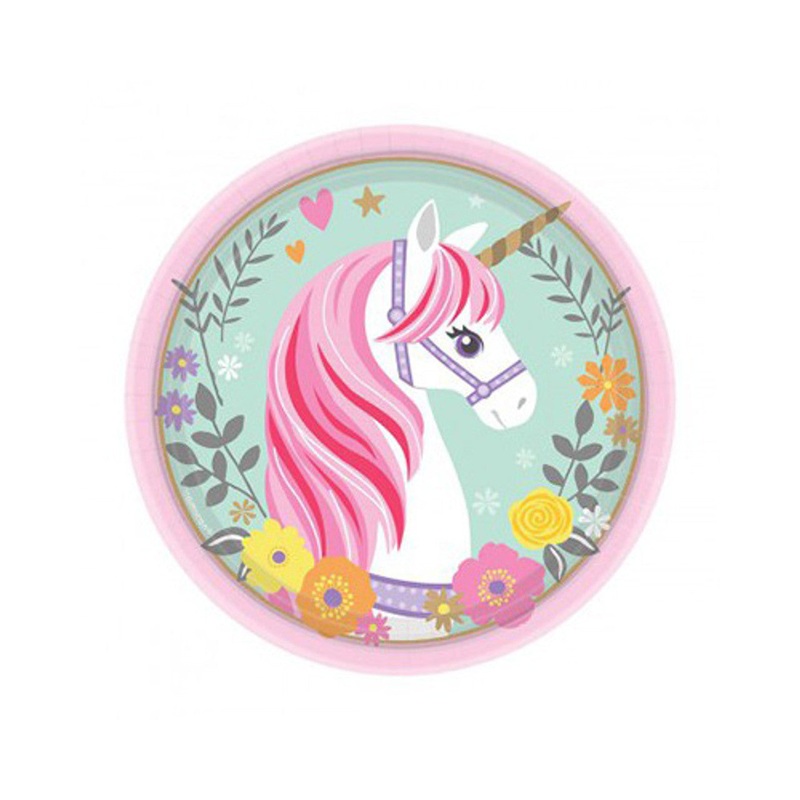UNICORN MAGICAL LUNCH PLATES1 Pk8